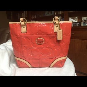 Coach Handbag  orange new condition